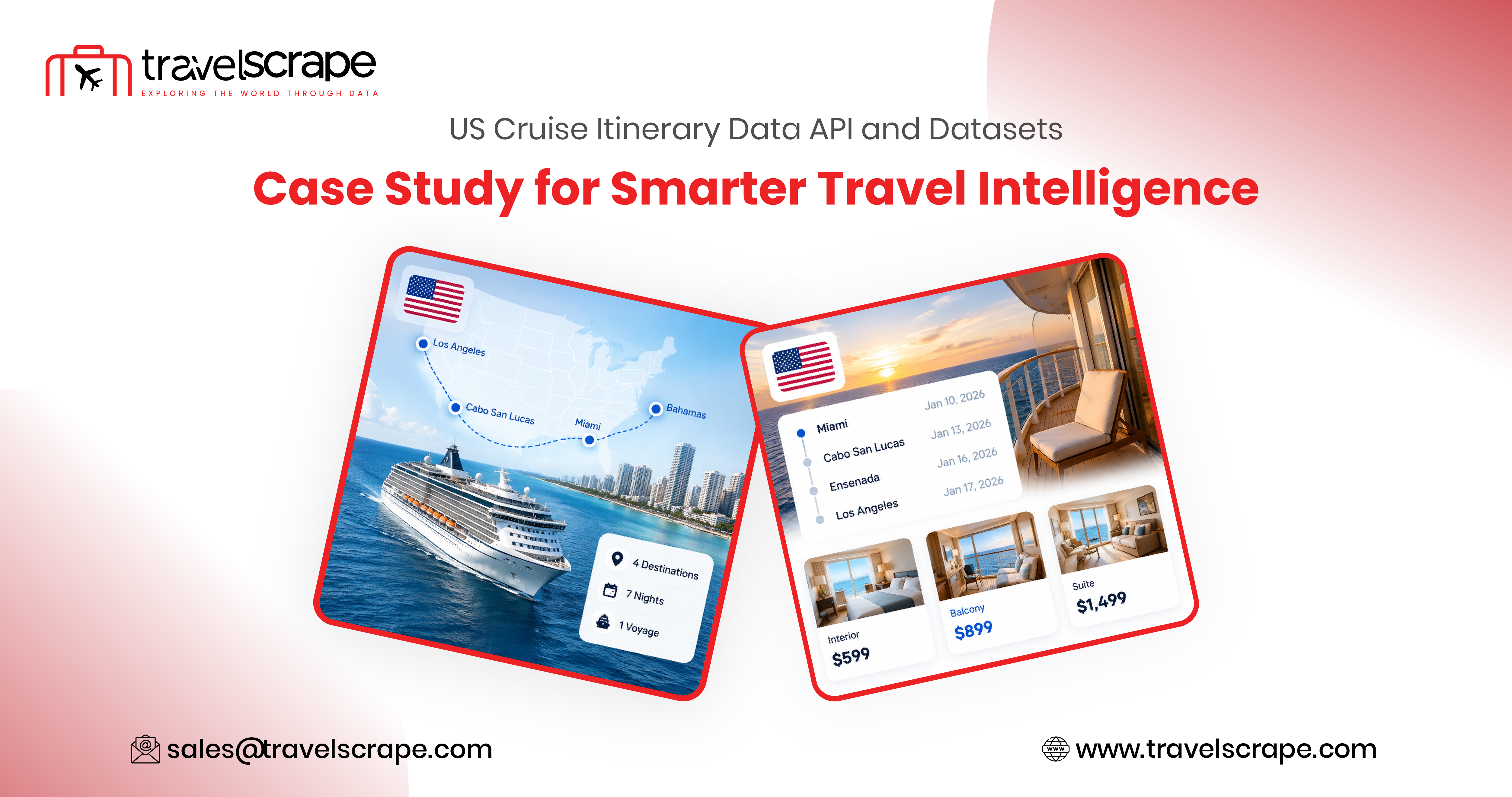 US Cruise Itinerary Data API and Datasets